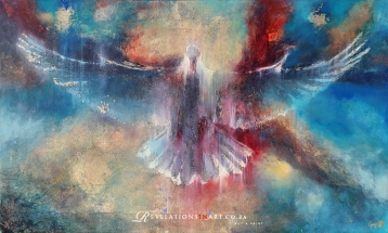 Rainbow Dove 1500x900mm